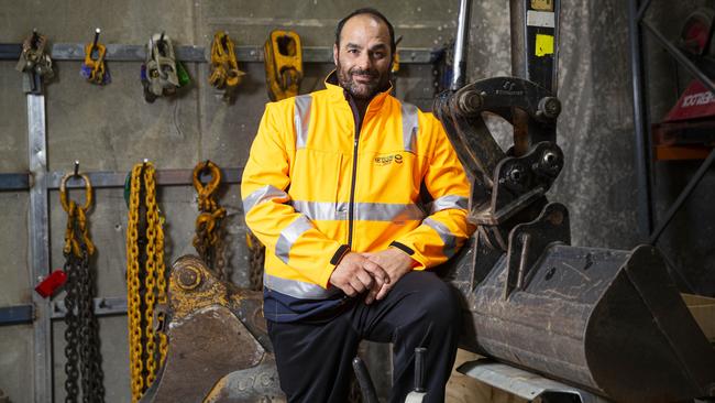 Cycon Monero Group director Tony Ciccone says his ­engineering and construction firm is one of the rare Melbourne-based businesses to grow during the pandemic. Picture: Aaron Francis