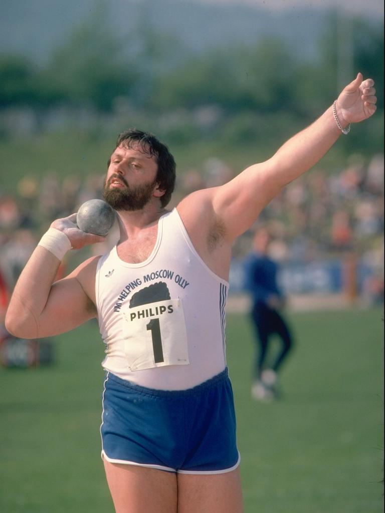 Geoff Capes in 1980. Photo: Tony Duffy/Allsport