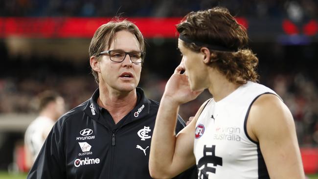 Mark Maclure is certain David Teague needs assistance. Picture: Dylan Burns/AFL Photos/Getty Images