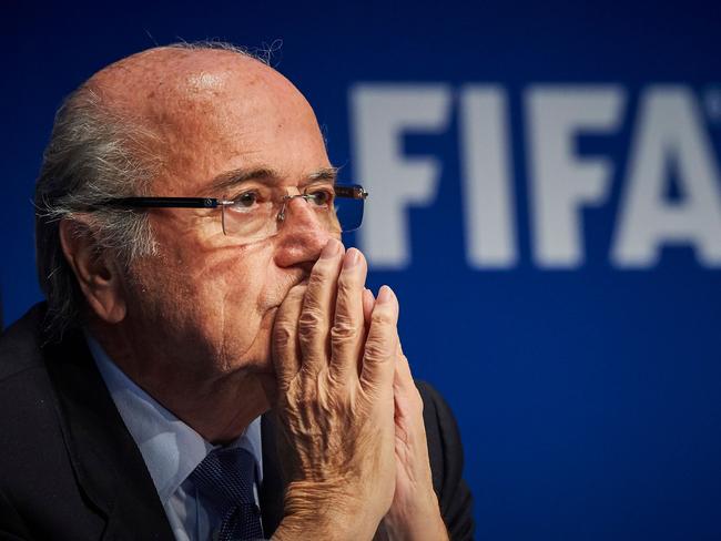 Despite the police raids, FIFA president Sepp Blatter won another term as president the following day. Picture: AFP PHOTO / MICHAEL BUHOLZER