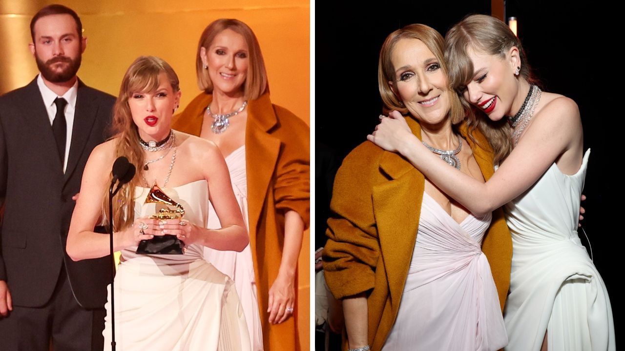 Celine Dion made her sensational Grammys appearance to show that her illness is “not a death sentence” — and was unfazed by Taylor Swift’s alleged snub. Picture: Supplied