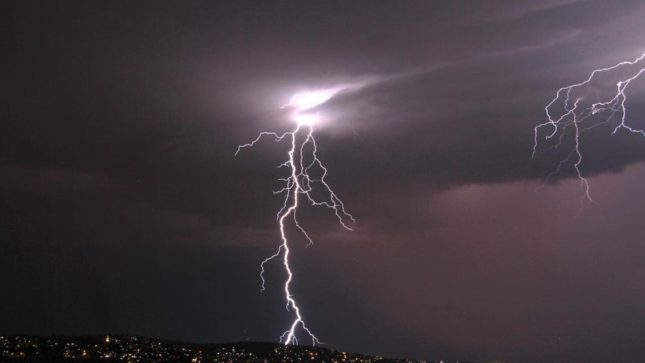 Adelaide storm at Brighton Beach. Picture: @paulcav22 / Instagram