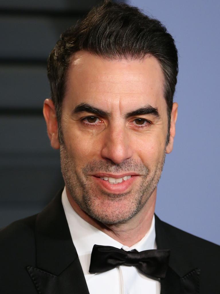 Sacha Baron Cohen also rallied around Rock at the afterparty. Picture: AFP PHOTO / JEAN-BAPTISTE LACROIX