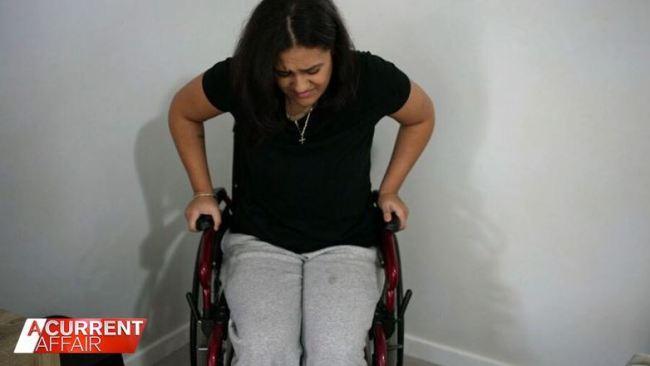 Drew said her pain sometimes becomes so great she's confined to a wheelchair. Picture: A Current Affair