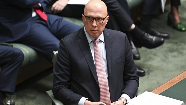 Mr Dutton moved a motion to suspend standing orders, Picture: NCA NewsWire / Martin Ollman