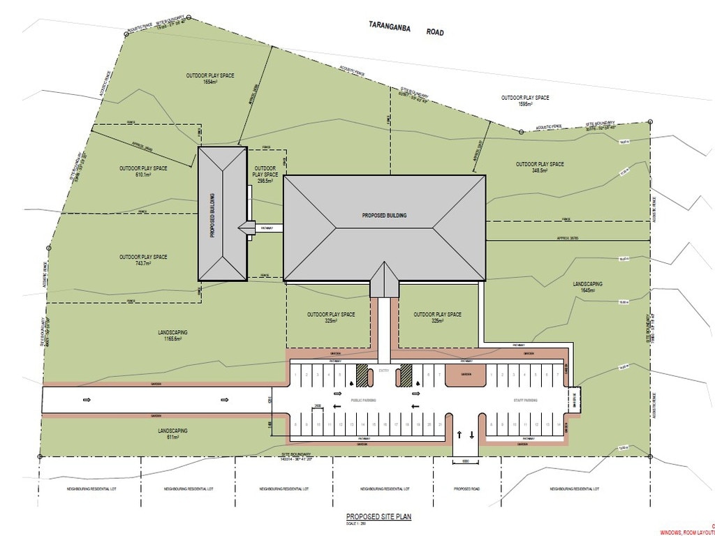 Plans for the new Coastal Kids childcare centre and kindy at Taranganba.