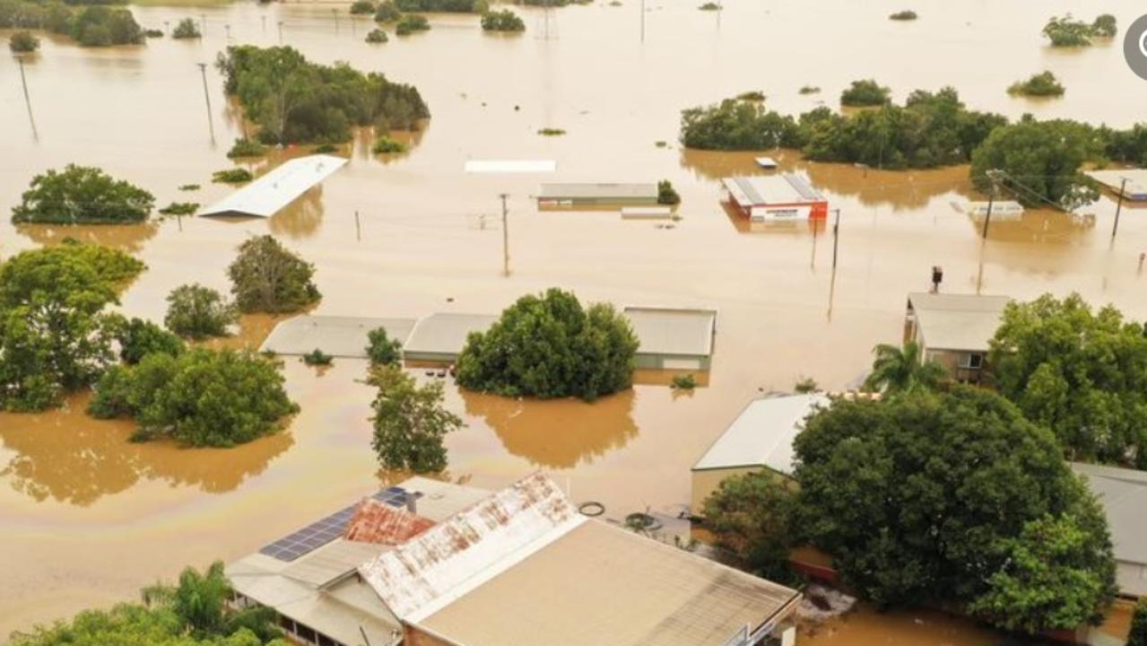 Infinity Flood Photography captured this photo of the deepening Gympie flood emergency at 9.30am Saturday, February 26, 2022.