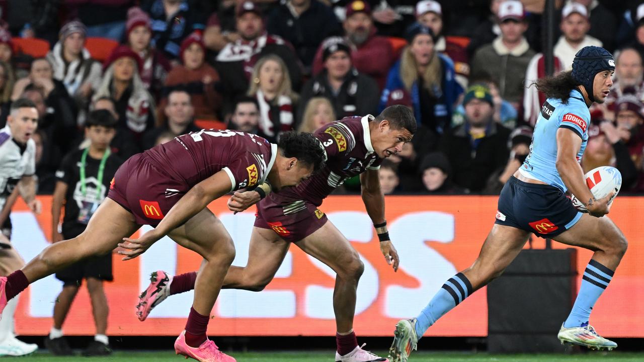 Jarome Luai is fighting to keep his spot for game one. Picture: Bradley Kanaris/Getty Images