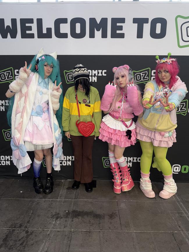 @secretlydazai, @naomik6747, @eeveethejedi, @f0rkie.d0tattend the Oz Comic Con Melbourne at the Melbourne Convention & Exhibition Centre on Saturday, June 07, 2025. Picture: Jack Colantuono