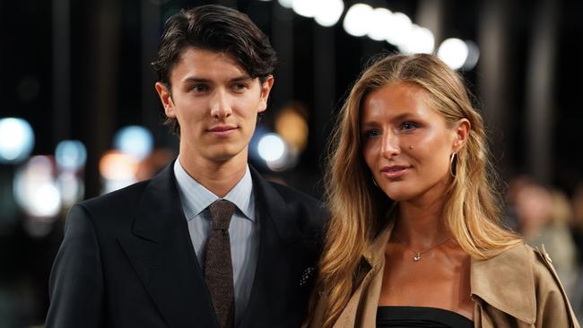 Count Nikolai of Monpezat and his girlfriend Benedikte Thoustrup visited Australia again this month to attend the Carla Zampatti show at Australian Fashion Week on May 12. Picture: Nina Franova/Getty Images