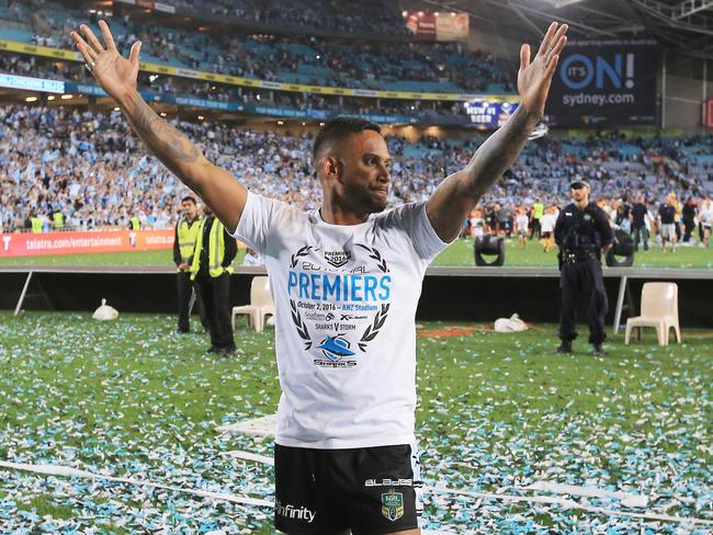 Ben Barba after the grand final win. Picture: Mark Evans