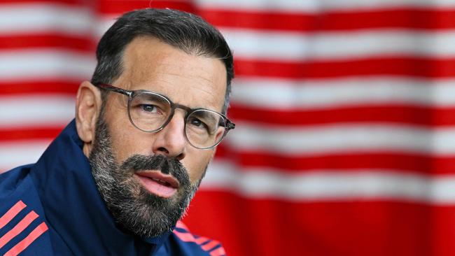 Manchester United's assistant coach Ruud van Nistelrooy will take over as interim manager/ (Photo by Glyn KIRK / AFP)