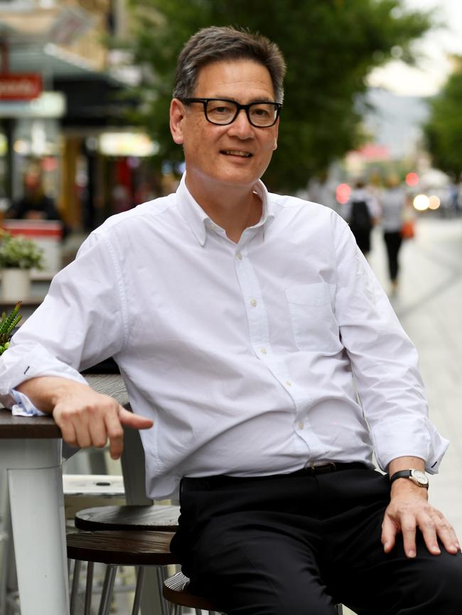 AnglicareSA CEO Peter Sandeman in Rundle Mall. Picture: Tricia Watkinson