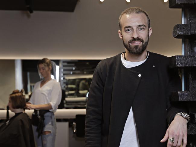 Prema hair salon's director Johnny Ruggerino poses for a photo in his salon in Bondi Junction on the 1st June 2020. Photographer: Adam Yip