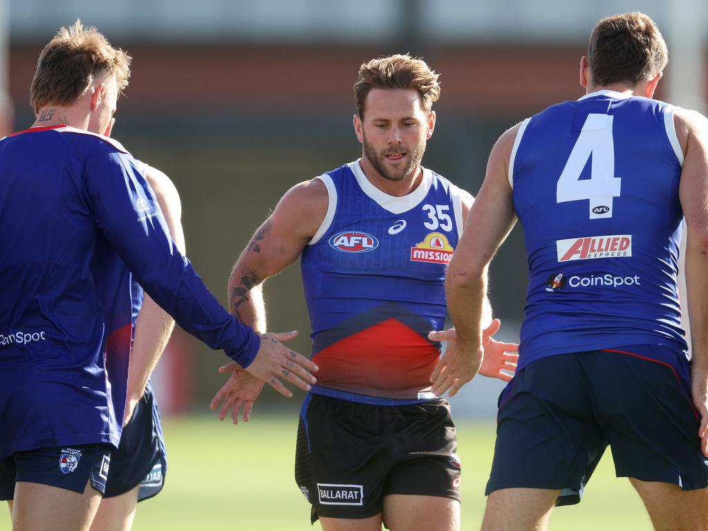 Caleb Daniel started as the sub in the Bulldogs’ Round 1 game. Picture: Daniel Pockett/Getty Images.