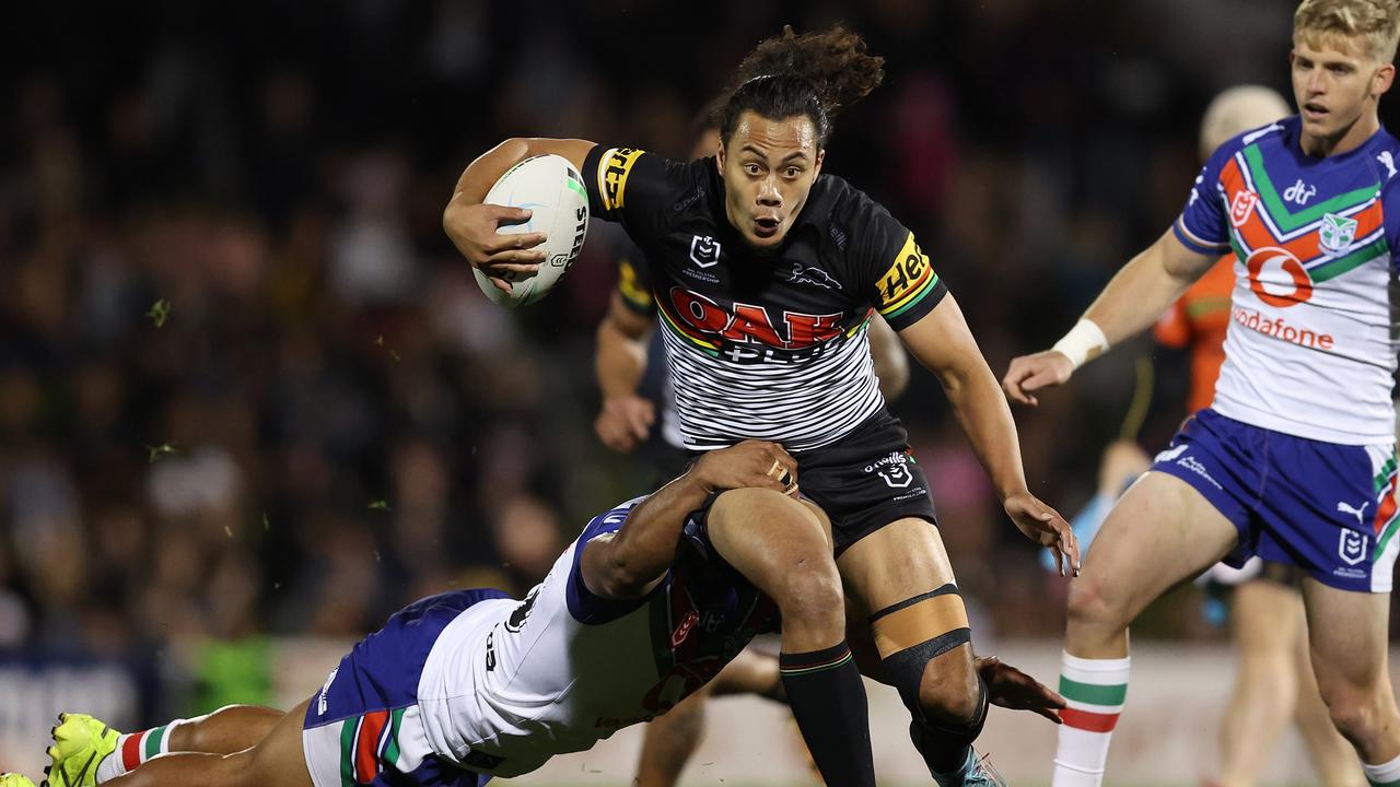 Jarome Luai returned for the Panthers against the Warriors. Picture: Mark Metcalfe/Getty Images