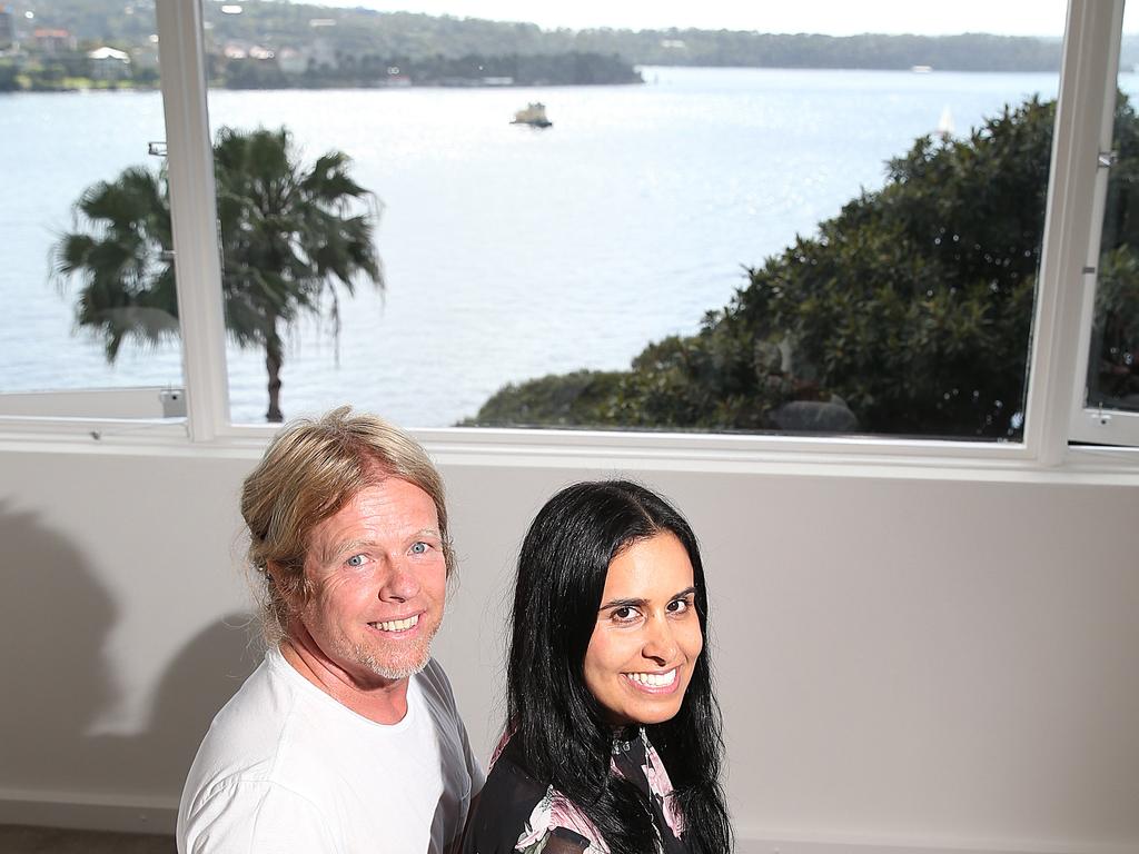 Mark and Dominique Wolfe bought 33/29 Carabella St, Kirribilli, at auction this morning. Picture: Danny Aarons
