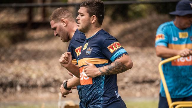 Taylor has shed plenty of weight in the off season. Picture: Gold Coast Titans