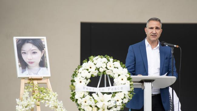 Burwood Mayor John Faker said the community will ‘always remember’ Ms Wang. Picture:NewsWire/ Monique Harmer