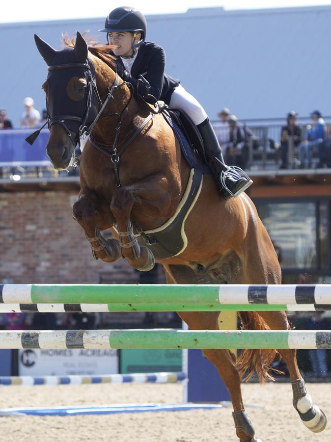 Tess Mcinerney and her horse Alpha Centauri. Picture: Valeriu Campan