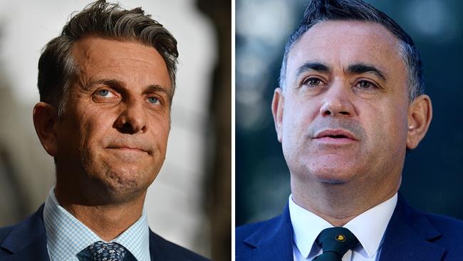 The battle for Eden Monaro ... Andrew Constance (left) and John Barilaro, who has announced he will not contest the seat.