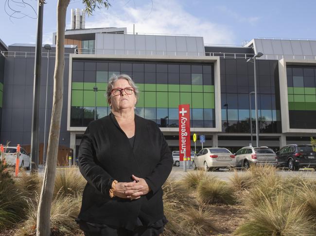 Annalisa Tiggemann is angry her 93-year-old mum Agatha was ramped at Royal Adelaide Hospital (RAH) for three hours. Picture: Simon Cross