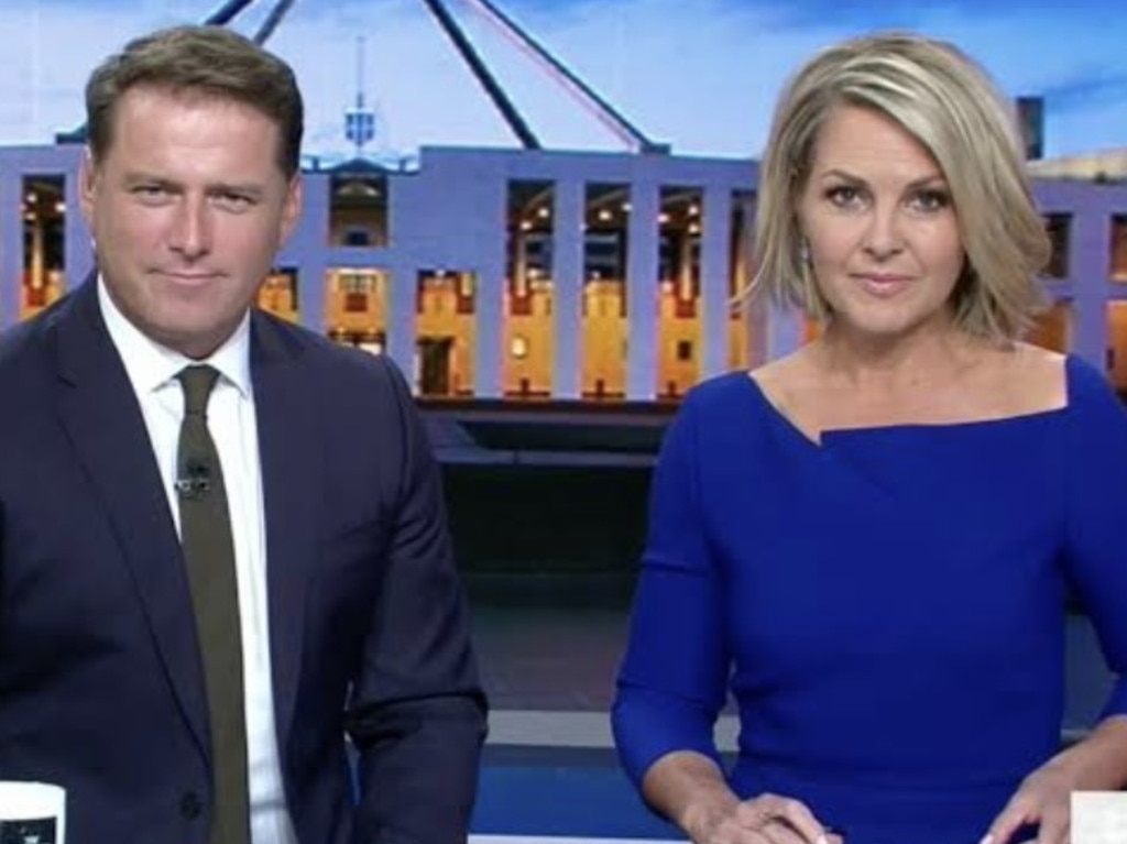 Georgie Gardner has opened up about working with Karl Stefanovic. Picture: Nine