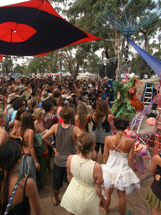 Rainbow Serpent Festival in country Victoria.