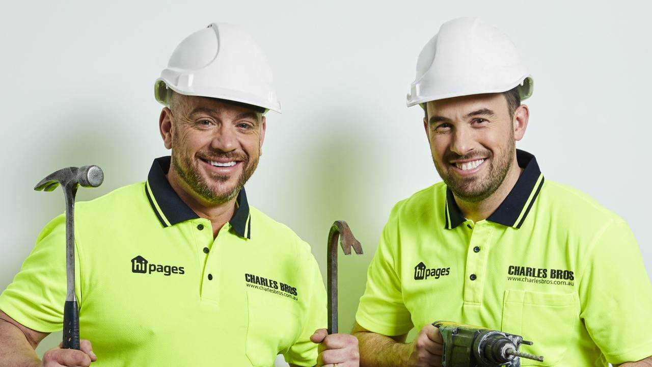 Jason & Steve, of Charles Bros, Hipages tradies on The Block