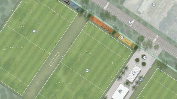 Eastwood Rugby's new home will be at Fred Caterson Reserve at Castle Hill, featuring three rugby fields.