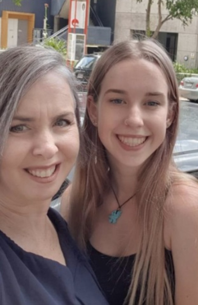 Her mother Carolyn (pictured) said the glioma started fragmenting and is now in her spinal fluid, accumulating in her spine and the skin of her brain. Picture: Supplied