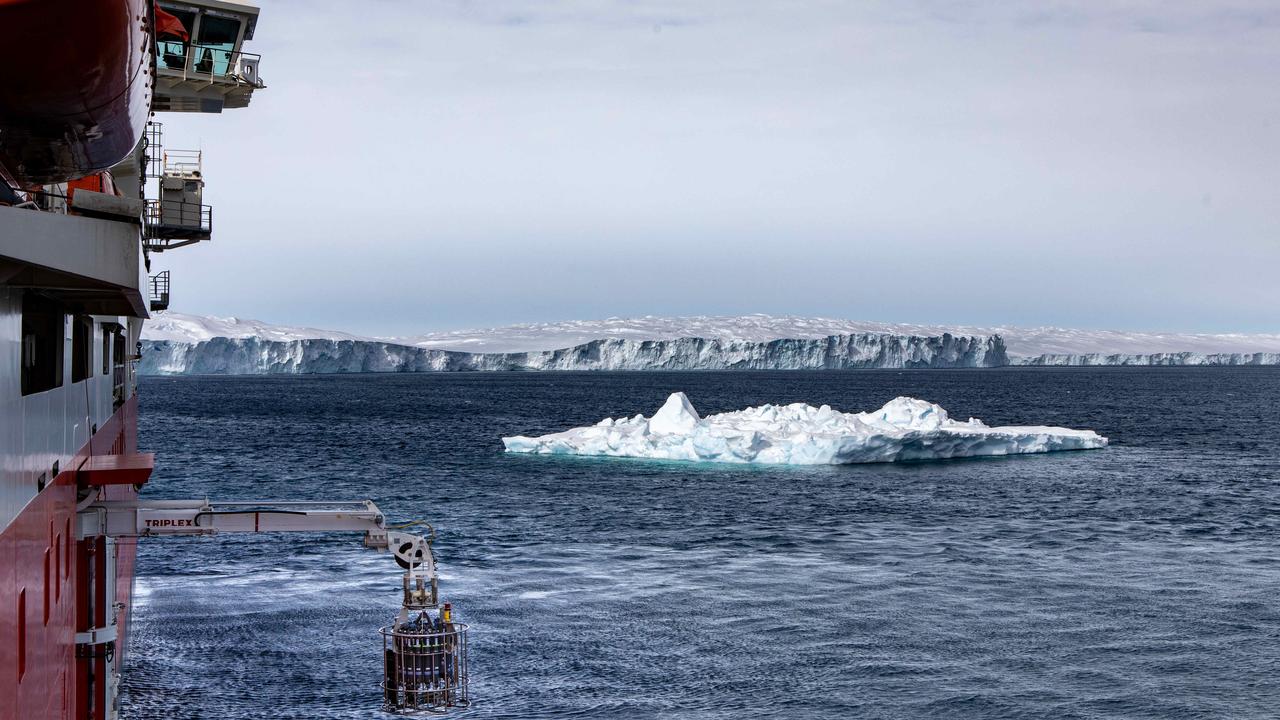 Vanderford Glacier. A team of 60 Australian Antarctic Program scientists will leave Hobart next week for the Denman Glacier region on RSV Nuyina, to research a critically important glacier that holds a potential sea level rise of 1.5 metres. Picture: Pete Harmsen/Australian Antarctic Division