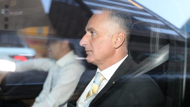 John Sidoti leaves the ICAC building in Sydney this week. Picture: NCA NewsWire / Christian Gilles