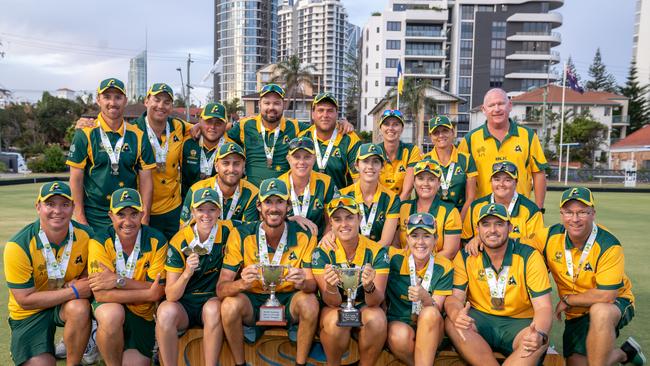 Australian Jackaroos Bowls Team at the Multi Nations Test Event on the Gold Coast. Picture: BOWLS AUSTRALIA