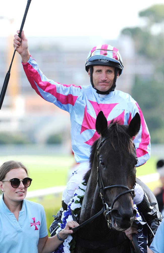 Can Azkadellia give Damien Oliver his second Stradbroke Handicap success in thee years? Picture: Simon Bullard