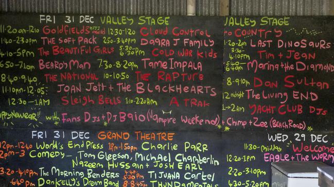 A lasting reminder from the last festival held at Lorne.