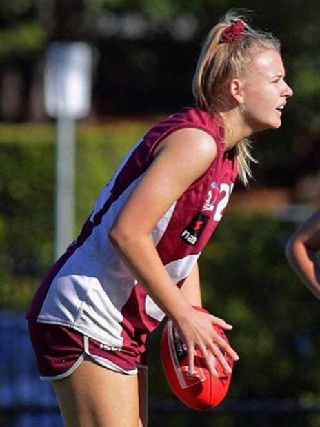 Annise Bradfield in action for Queensland. Pic: Supplied.