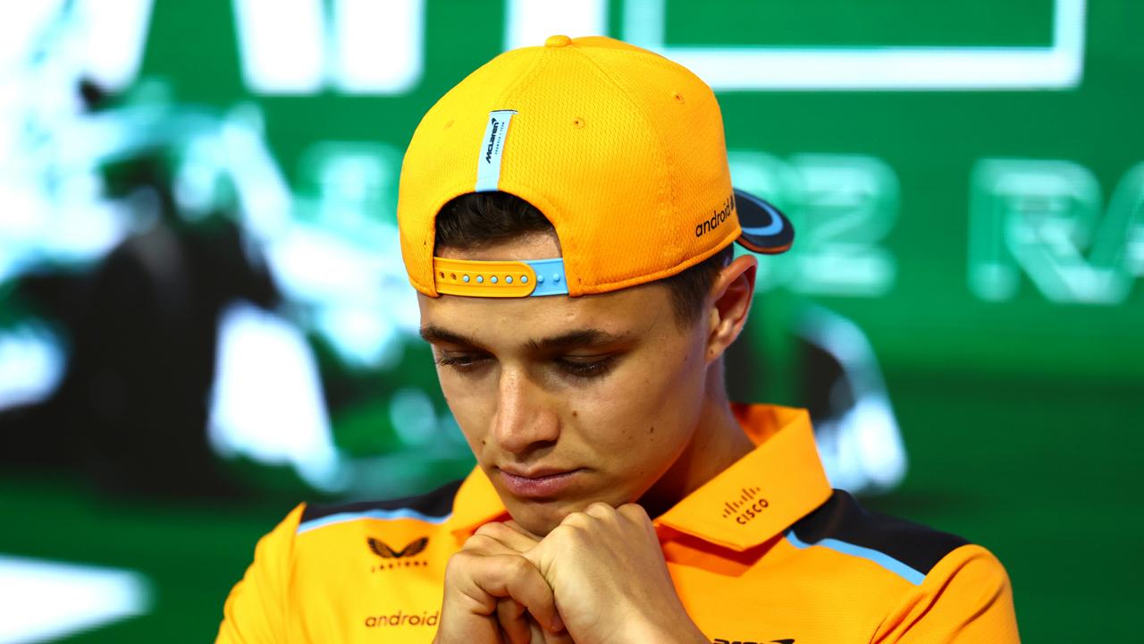 Lando Norris will be weighing up his options if McLaren can’t turn this slump around. (Photo by Bryn Lennon/Getty Images)