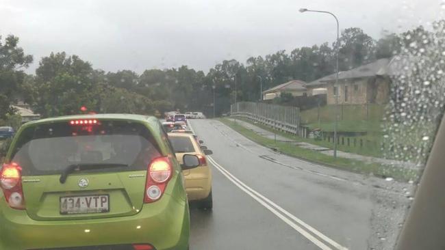 Frustrated motorists in suburban Gold Coast streets about to head to Exit 49 on the M1. Photo: John Wolski