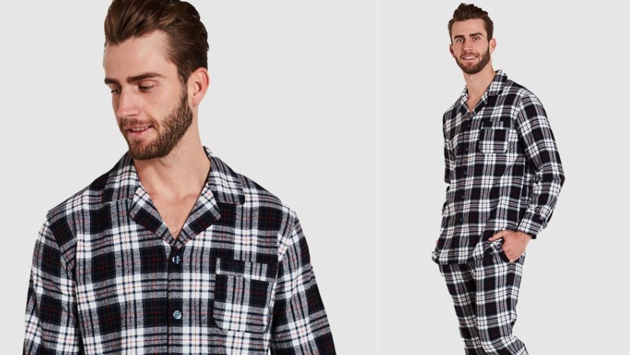 Mens flanelette pyjamas hot sale