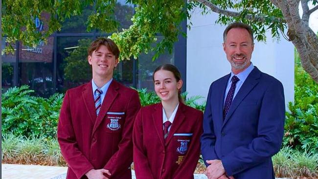 Ormiston College principal Brett Webster, who will be sorely missed after he leaves at the end of the term, congratulated staff and students for the dazzling NAPLAN results. Picture: Ormiston College