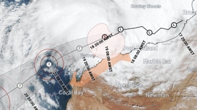 Tropical Cyclone Sean forms near the Pilbara Coast