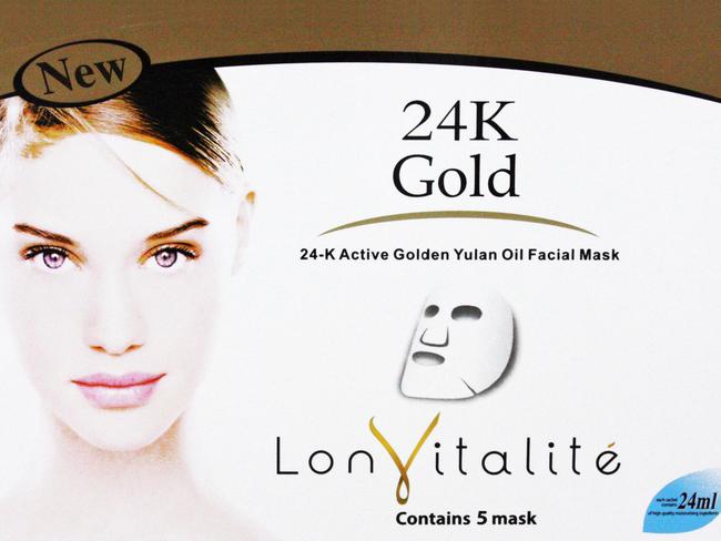 Lonvitatlite 24K Gold Sheet Masks 5pk, $36, lonvitalite.com.au