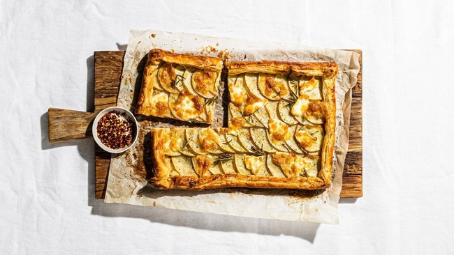 Elizabeth Hewson's potato and rosemary tart. Picture: Nikki To