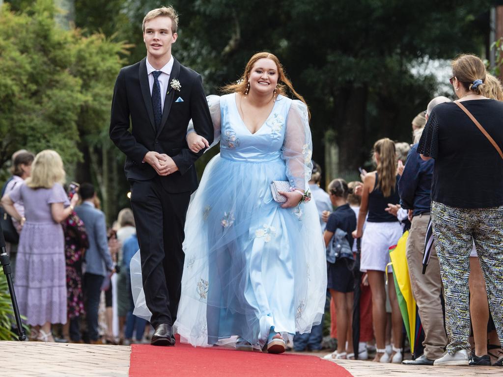 Rebecca Johnston and Ben Rosenberg at Fairholme College formal, Wednesday, March 29, 2023. Picture: Kevin Farmer