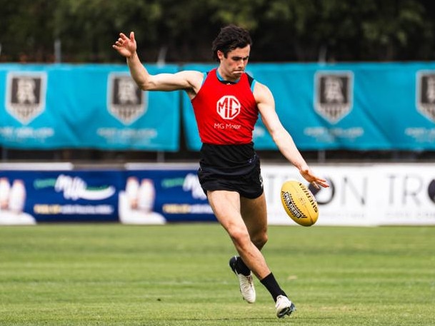 Josh Sinn at Port Adelaide training. Picture: Port Adelaide FC