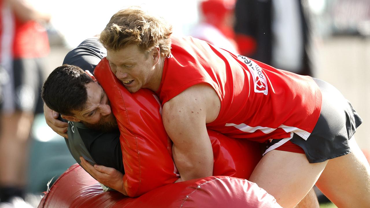 Sydney captain Callum Mills could be forced to wait until round 17 to return from shoulder and calf injuries. Picture: Phil Hillyard