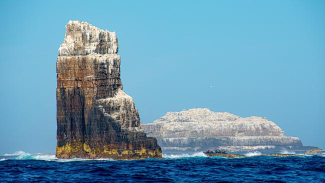 Eddystone Rock and Pedra Branca. The image features in Peter Marmion's new book Hidden Worlds. Picture: Peter Marmion