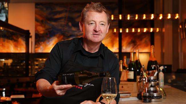 Luke Mangan at his restaurant Glass, at The Hilton Hotel in Sydney. Picture: Richard Dobson