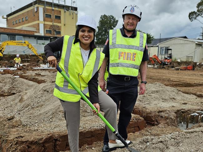 Labor MP Charishma Kaliyanda at the Busby site.